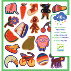 60 Felt Stickers / The Silly Ones!