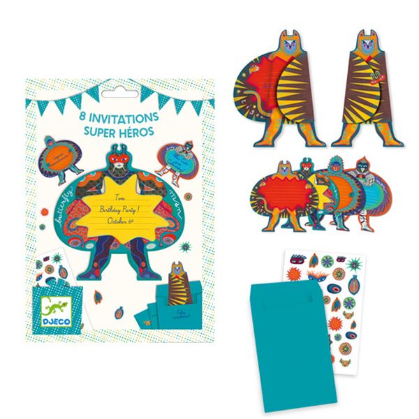 invitation cards / Superheroes