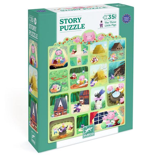 Story Puzzle / The Three Little Pigs / 35 Pcs