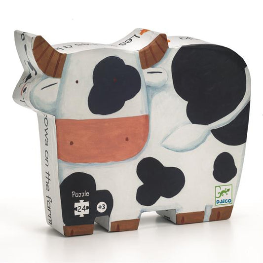 Silhouette Puzzle / Cow / 24 Pcs