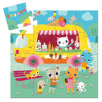 Silhouette Puzzle / The Ice Cream Truck / 16 Pcs