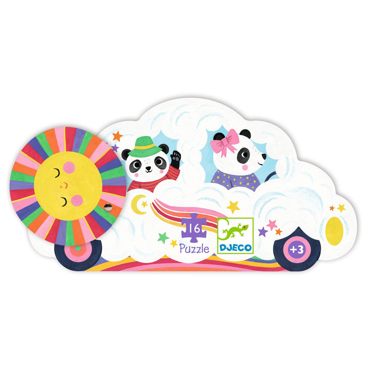 Silhouette Puzzle / Cloud Car - 16 Pcs
