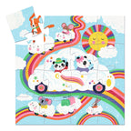 Silhouette Puzzle / Cloud Car - 16 Pcs
