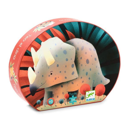 Silhouette Puzzle / Teo The Dino - 24 Pcs