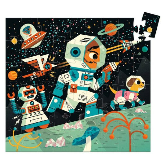 Silhouette Puzzle / Space Station / 54 Pcs