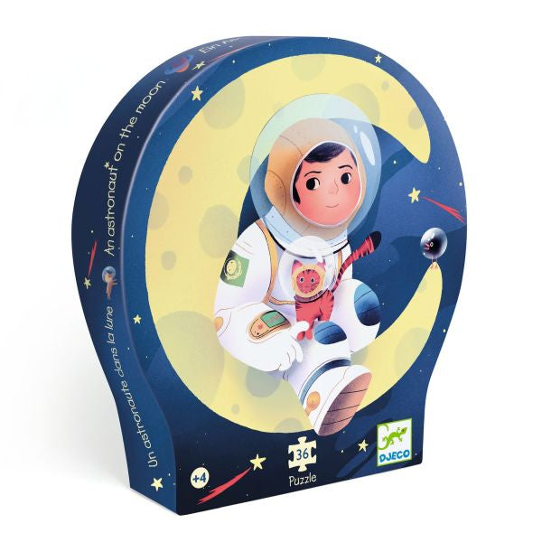 Silhouette Puzzle / An Astronaut On The Moon / 36 Pcs