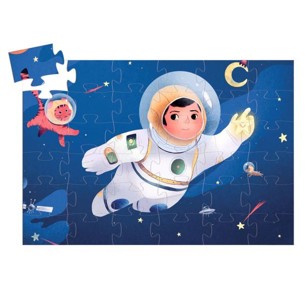 Silhouette Puzzle / An Astronaut On The Moon / 36 Pcs