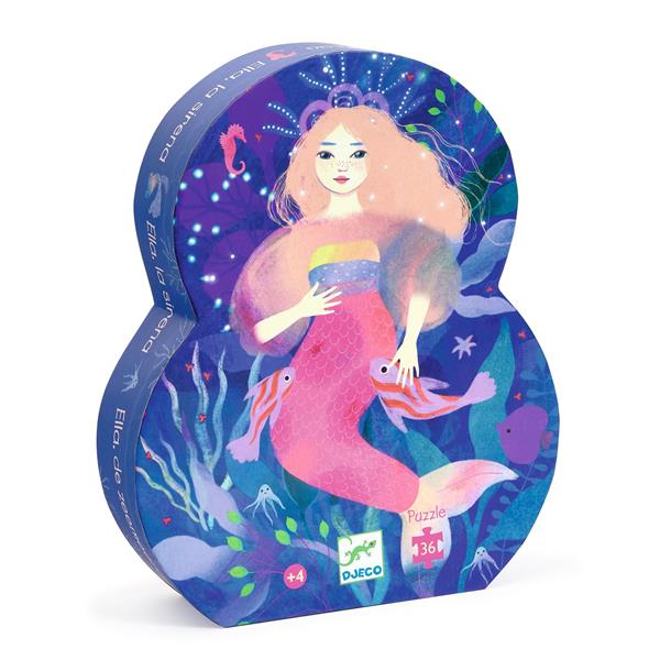 Silhouette puzzle / Ella, the mermaid - 36pcs