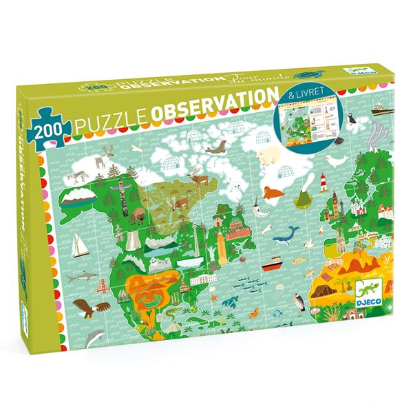 Observation puzzle / Around the world / 200 pcs