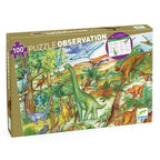Observation Puzzle / Dinosaurs / 100 Pcs