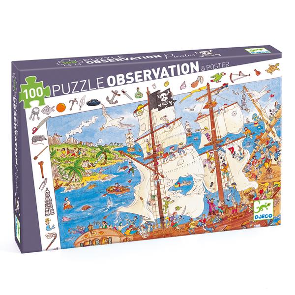 Observation Puzzle / Pirates / 100 Pcs