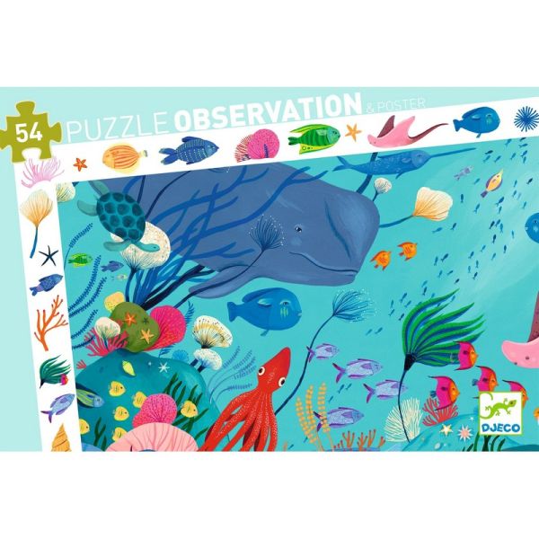 Observation Puzzle / Aquatic / 54 Pcs