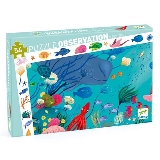 Observation Puzzle / Aquatic / 54 Pcs