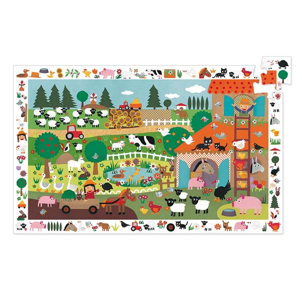 Observation Puzzle / Farm / 35 Pcs