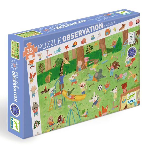 Observation Puzzle / Little Friends' Garden / 35 Pcs