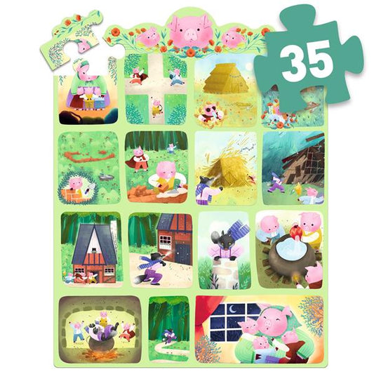 Story Puzzle / The Three Little Pigs / 35 Pcs