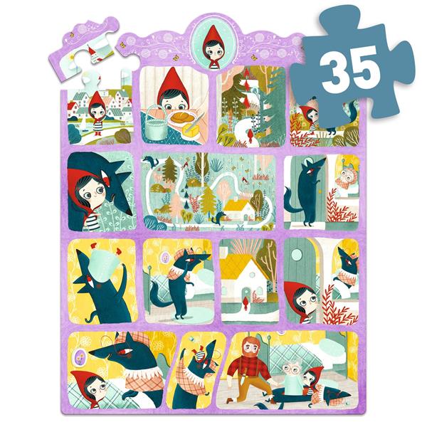 Story Puzzle / Little Red Riding Hood / 35 Pcs