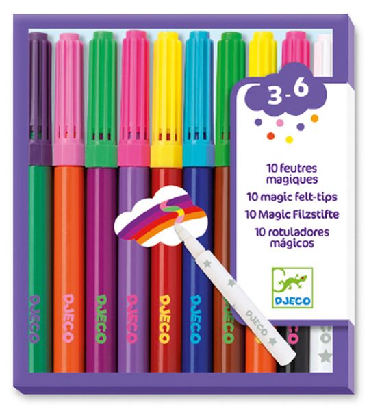 10 Magic Felt-Tips Markers