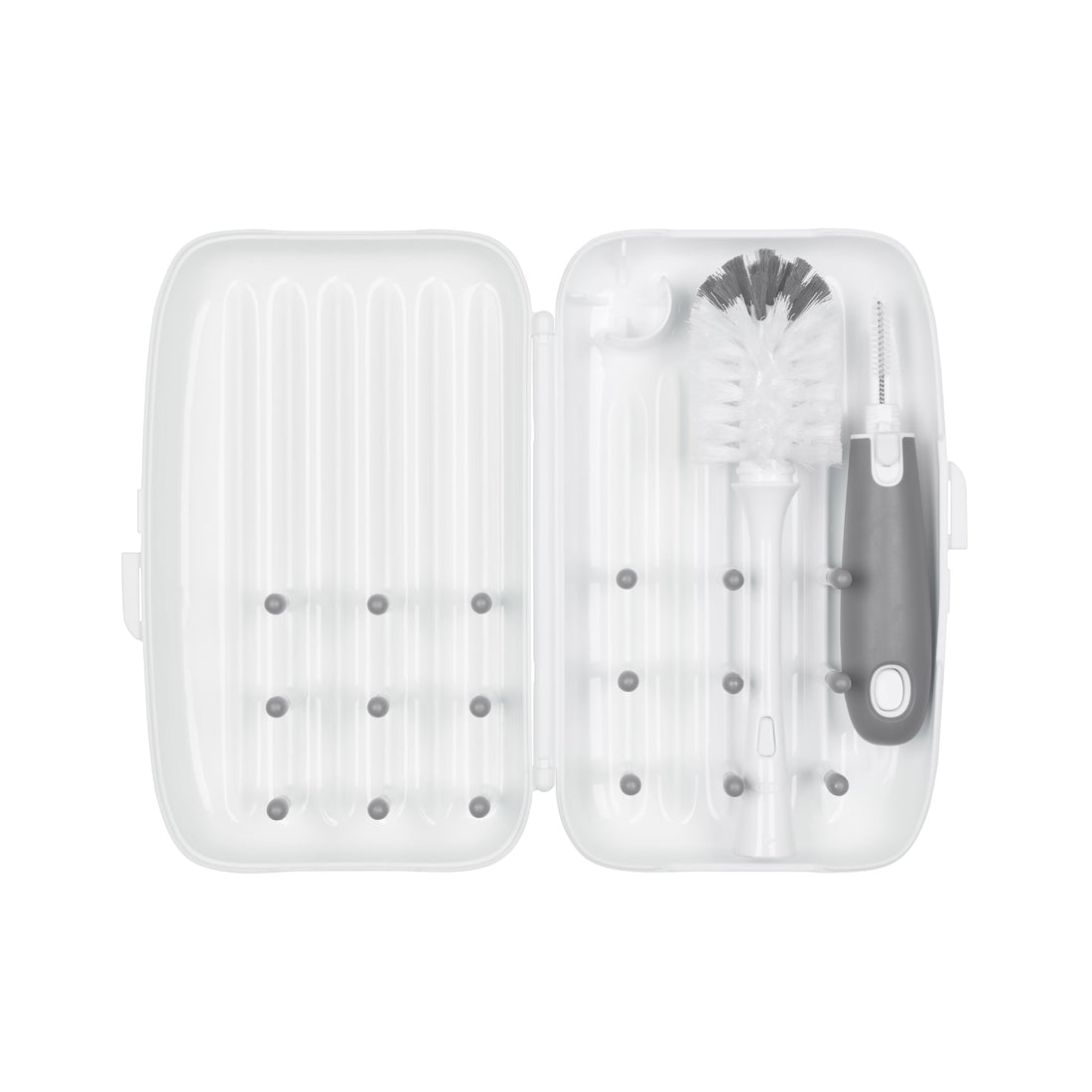 Travel Drying Rack & Brush - Grey