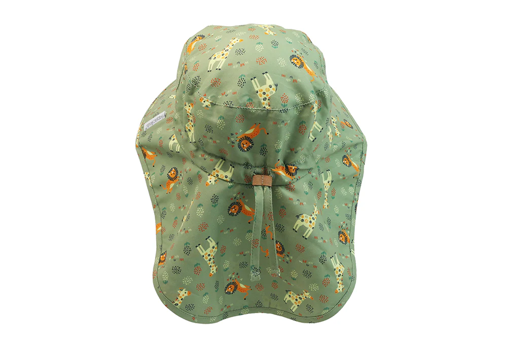 Sun Hat Neck Cape - Giraffe/Lion