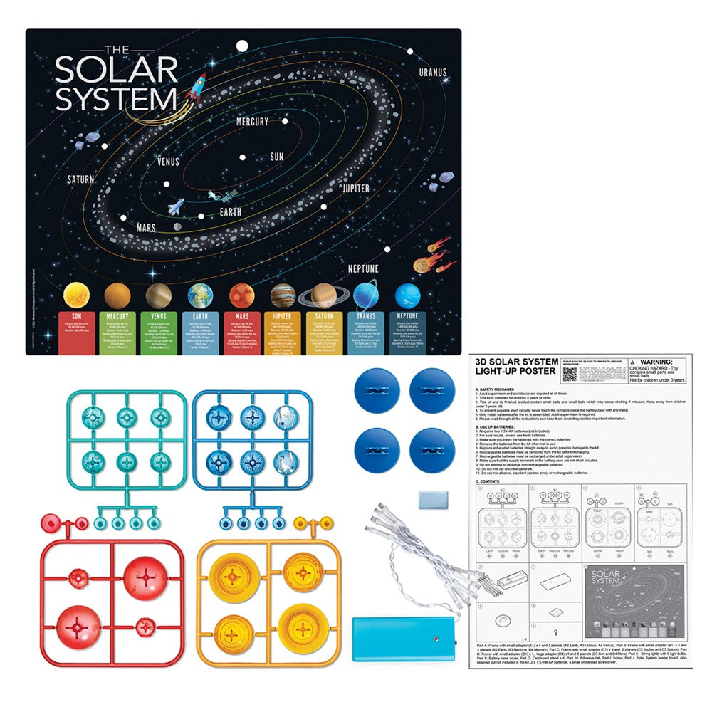 3D Solar System Light-Up Poster