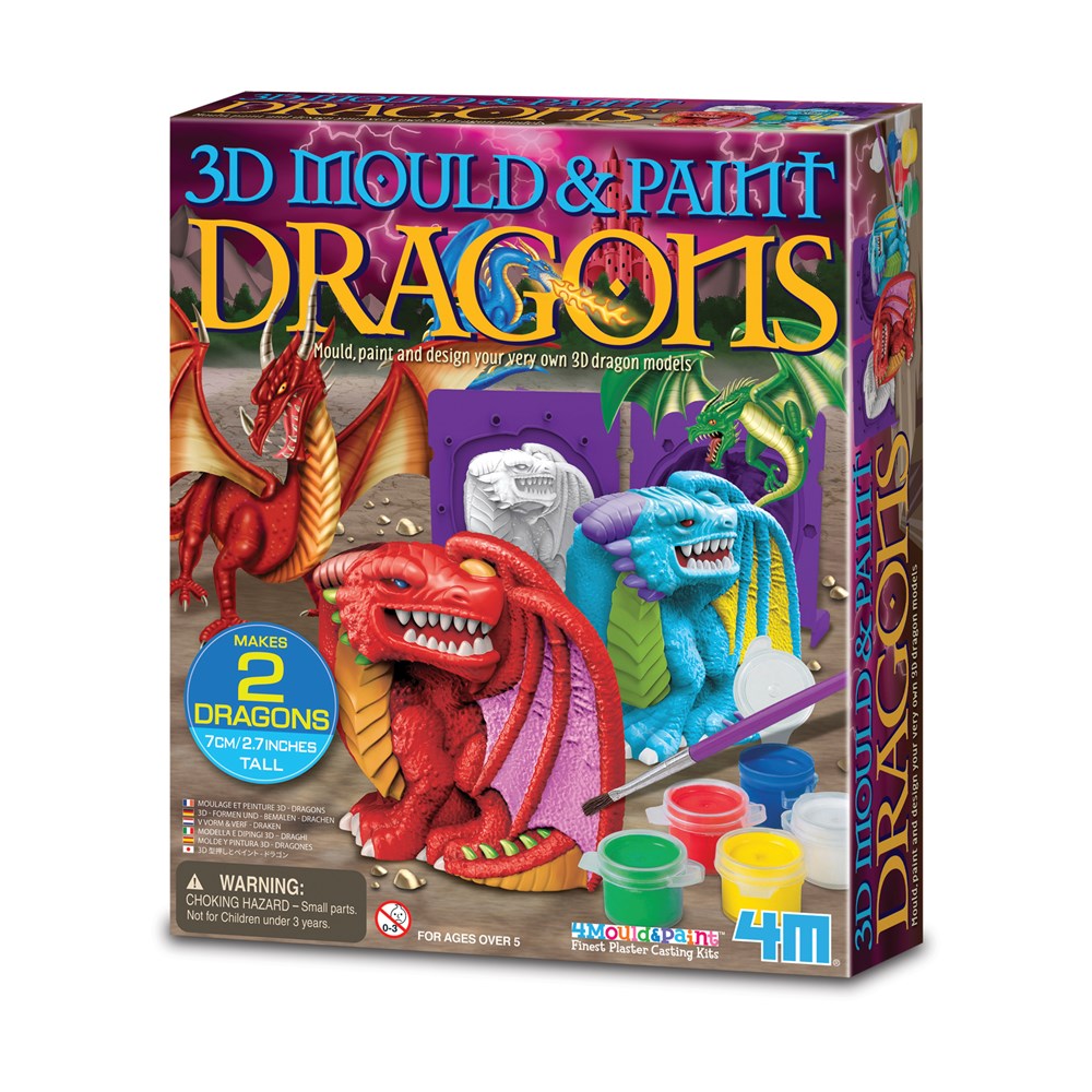 3D Mould & Paint Dragons