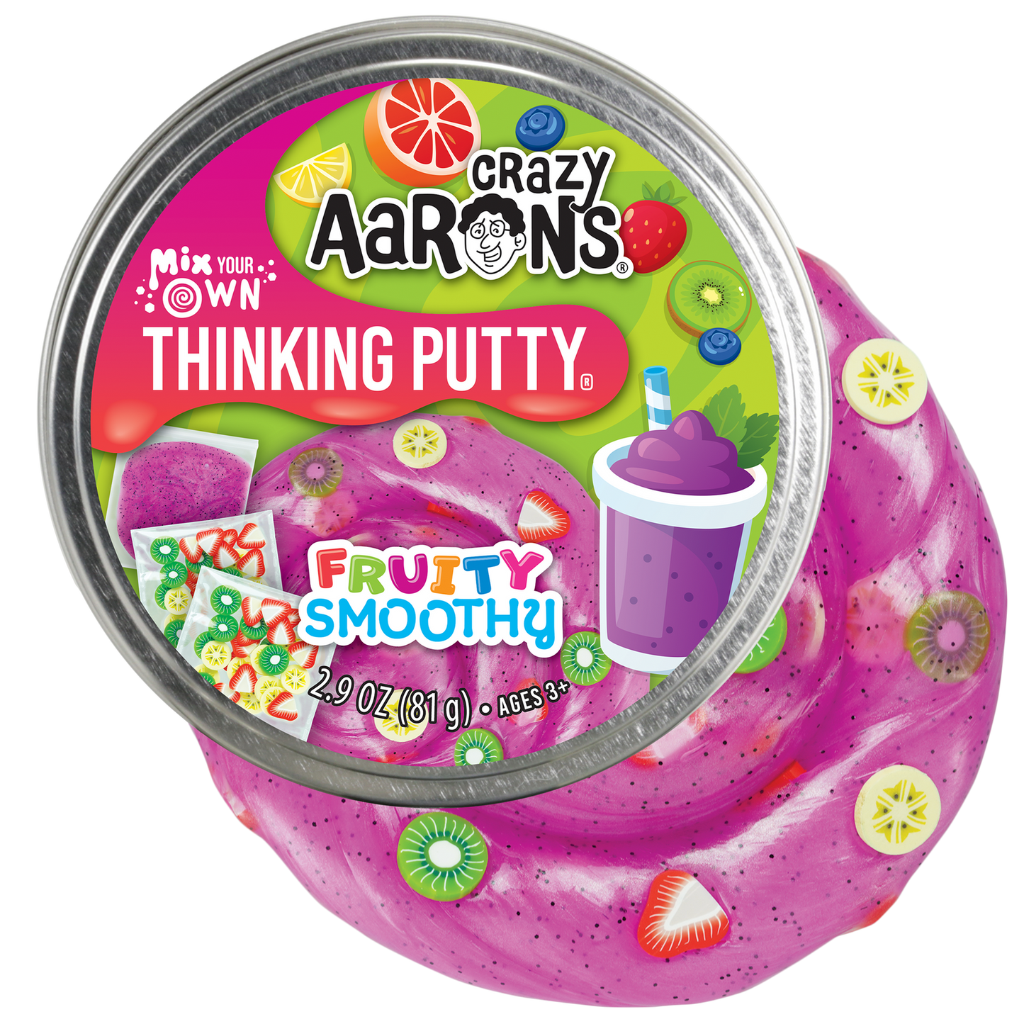 4" Thinking Putty - Mix Your Own Fruity Smoothy