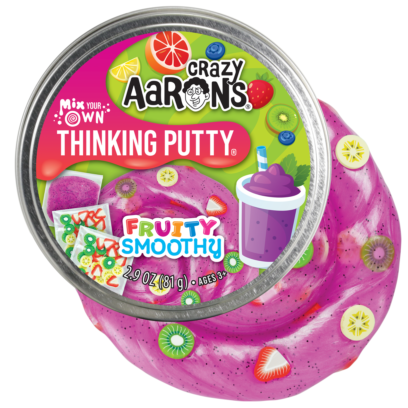 4" Thinking Putty - Mix Your Own Fruity Smoothy