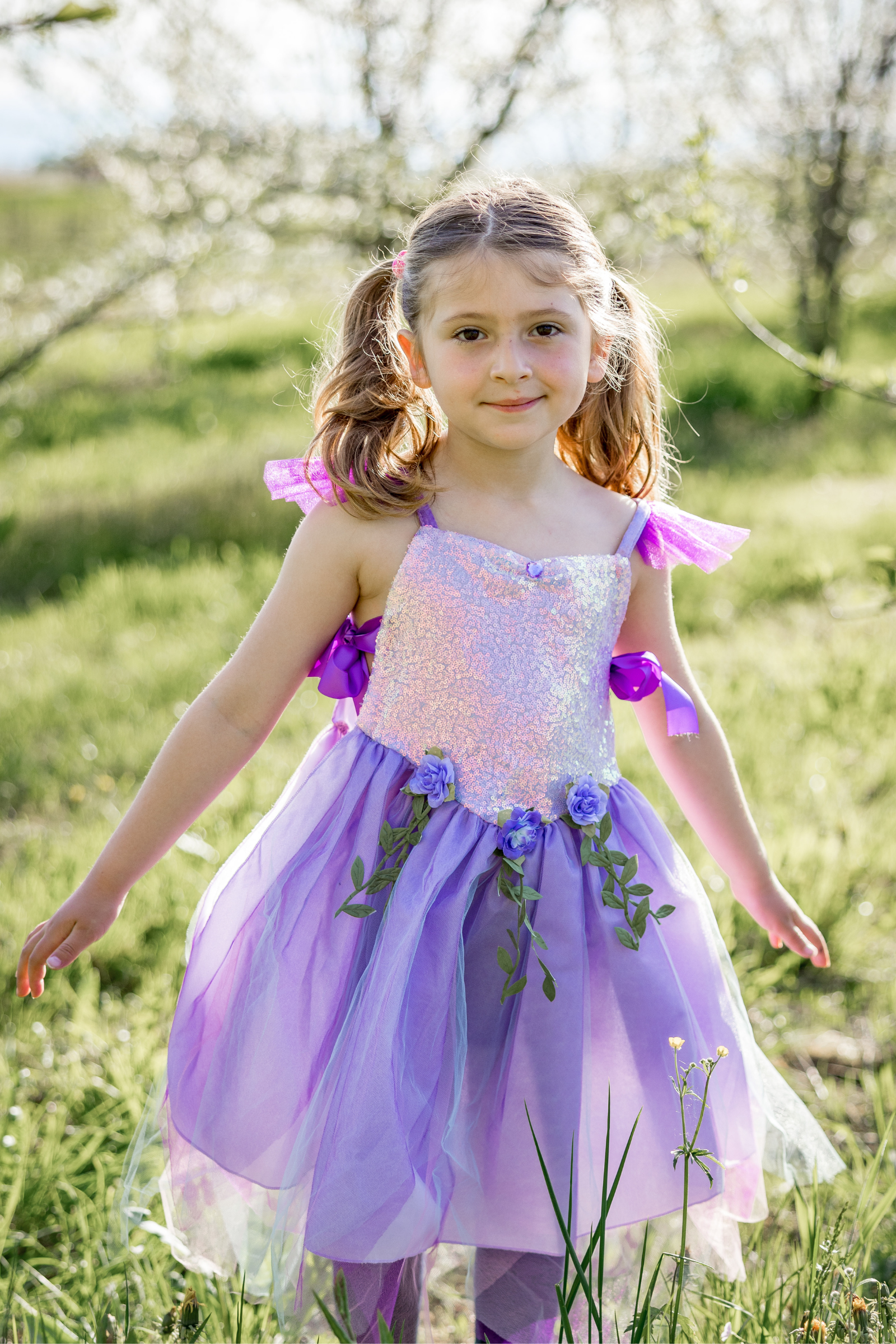 Sequins Forest Fairy Tunic, Lilac