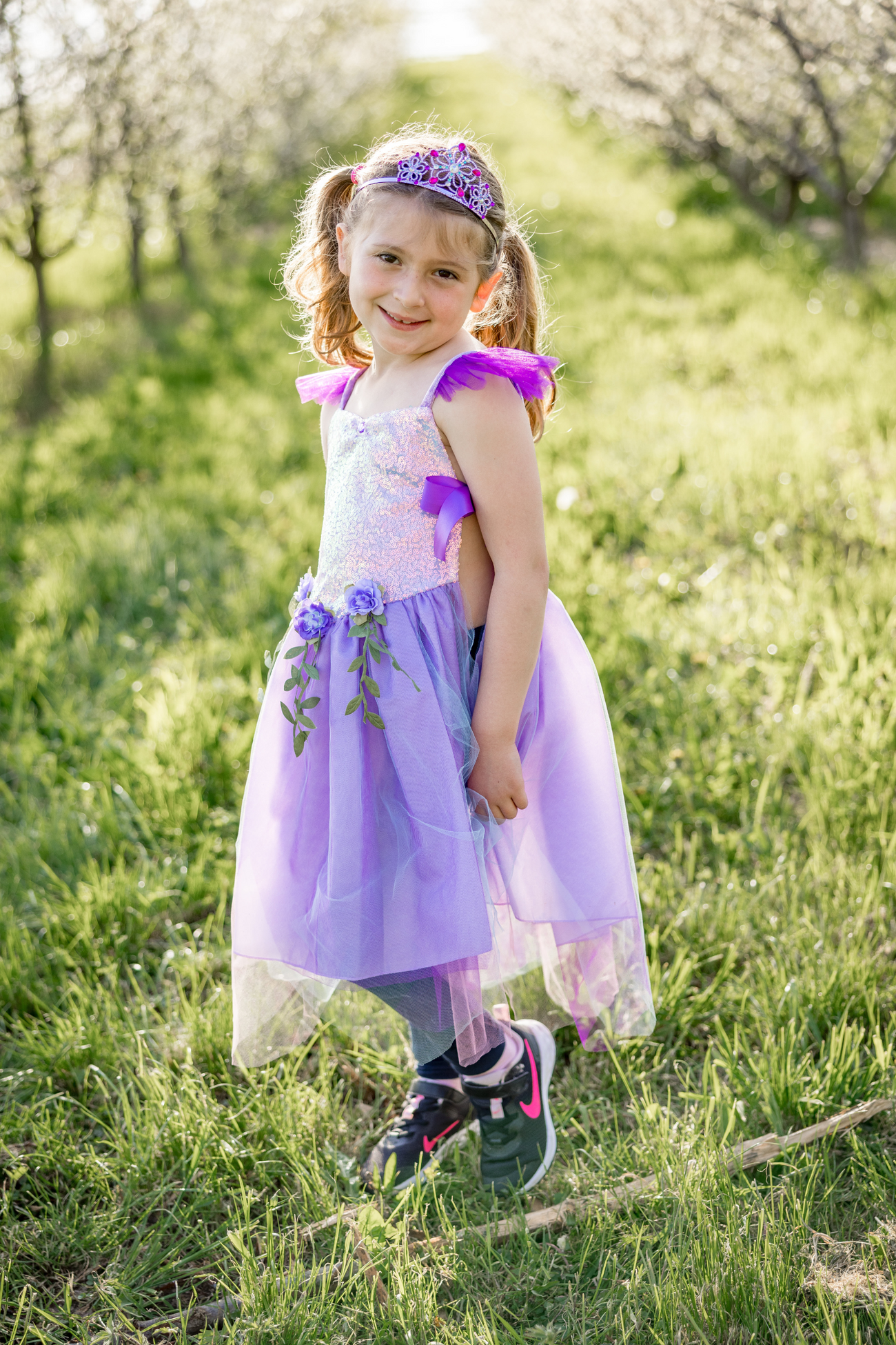 Sequins Forest Fairy Tunic, Lilac