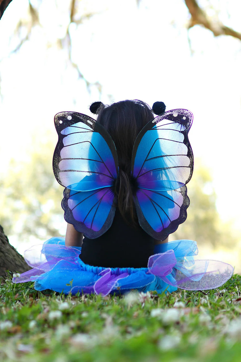Midnight Butterfly Tutu With Wings & Headband