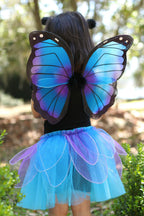 Midnight Butterfly Tutu With Wings & Headband