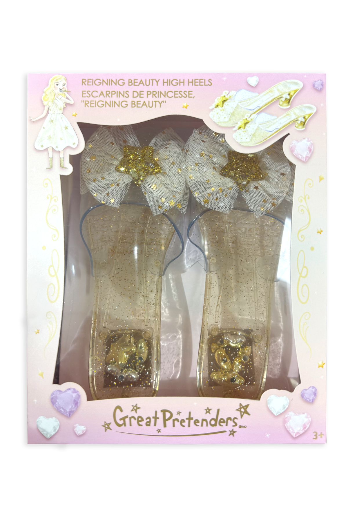 Reigning Beauty High Heels, Gold