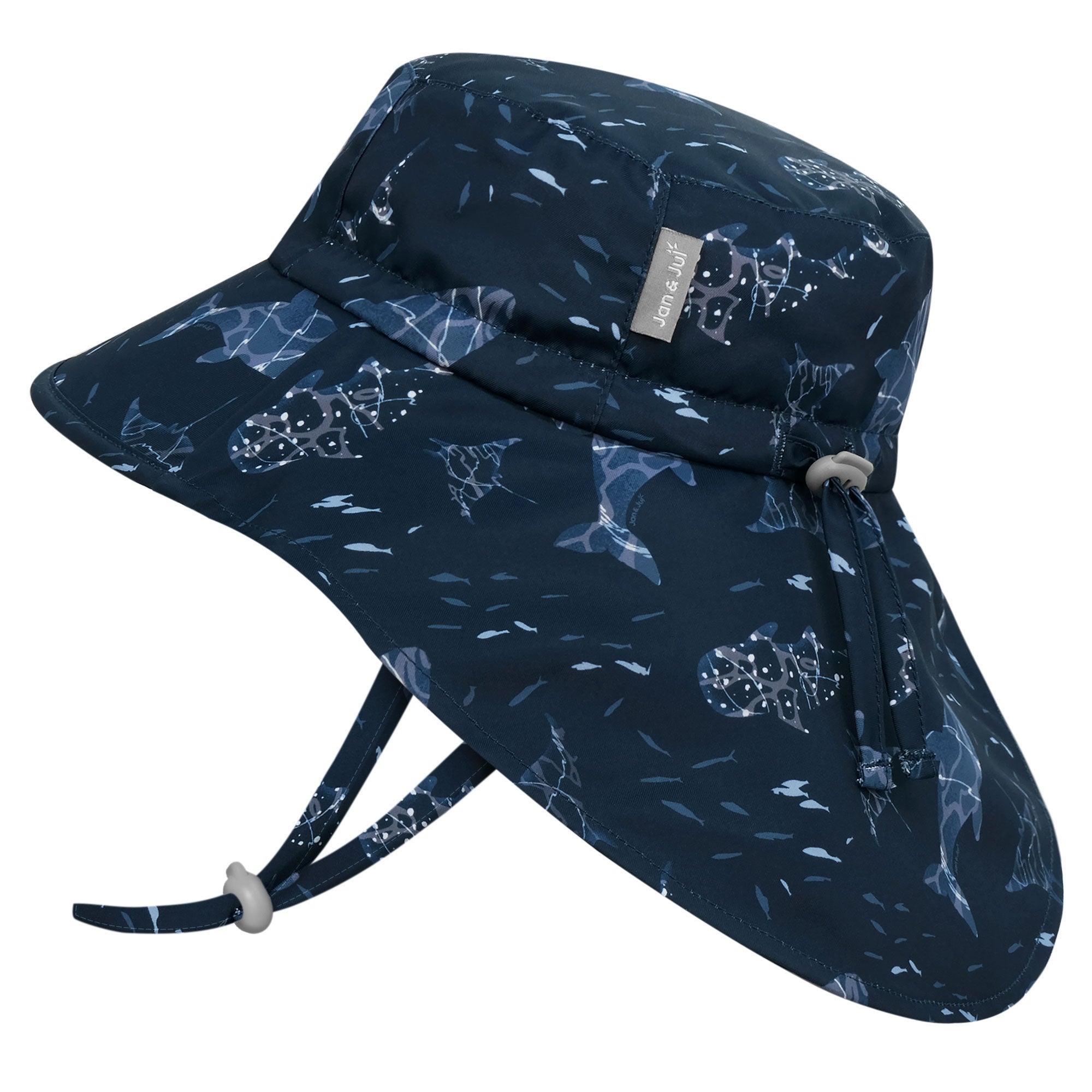 Navy Whale Play | Aqua Dry Adventure Hat