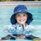 Navy Whale Play | Aqua Dry Adventure Hat