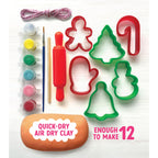 Make & Paint Gingerbread Clay Ornaments