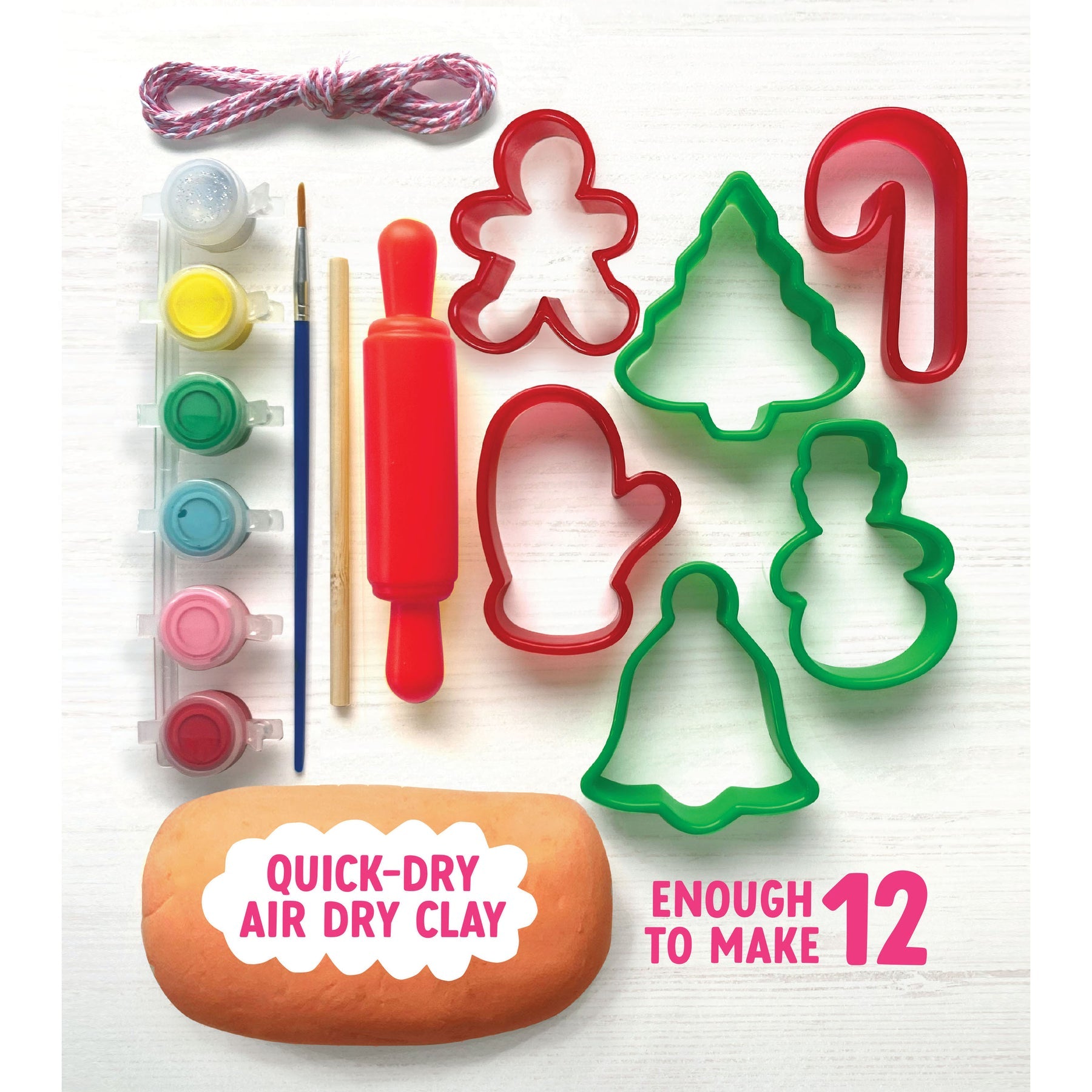 Make & Paint Gingerbread Clay Ornaments