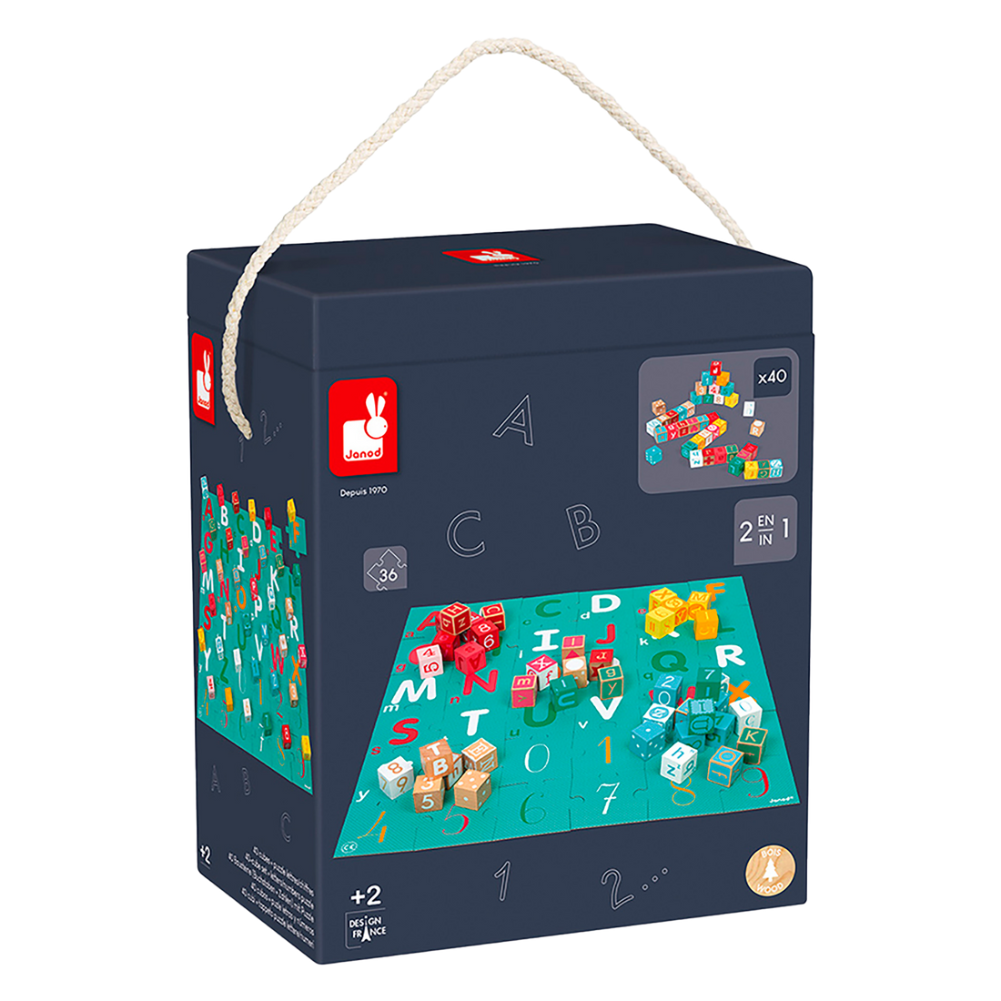 Kubix 40 Blocks Letters & Numbers