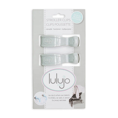 2 pack Stroller Clips - Grey