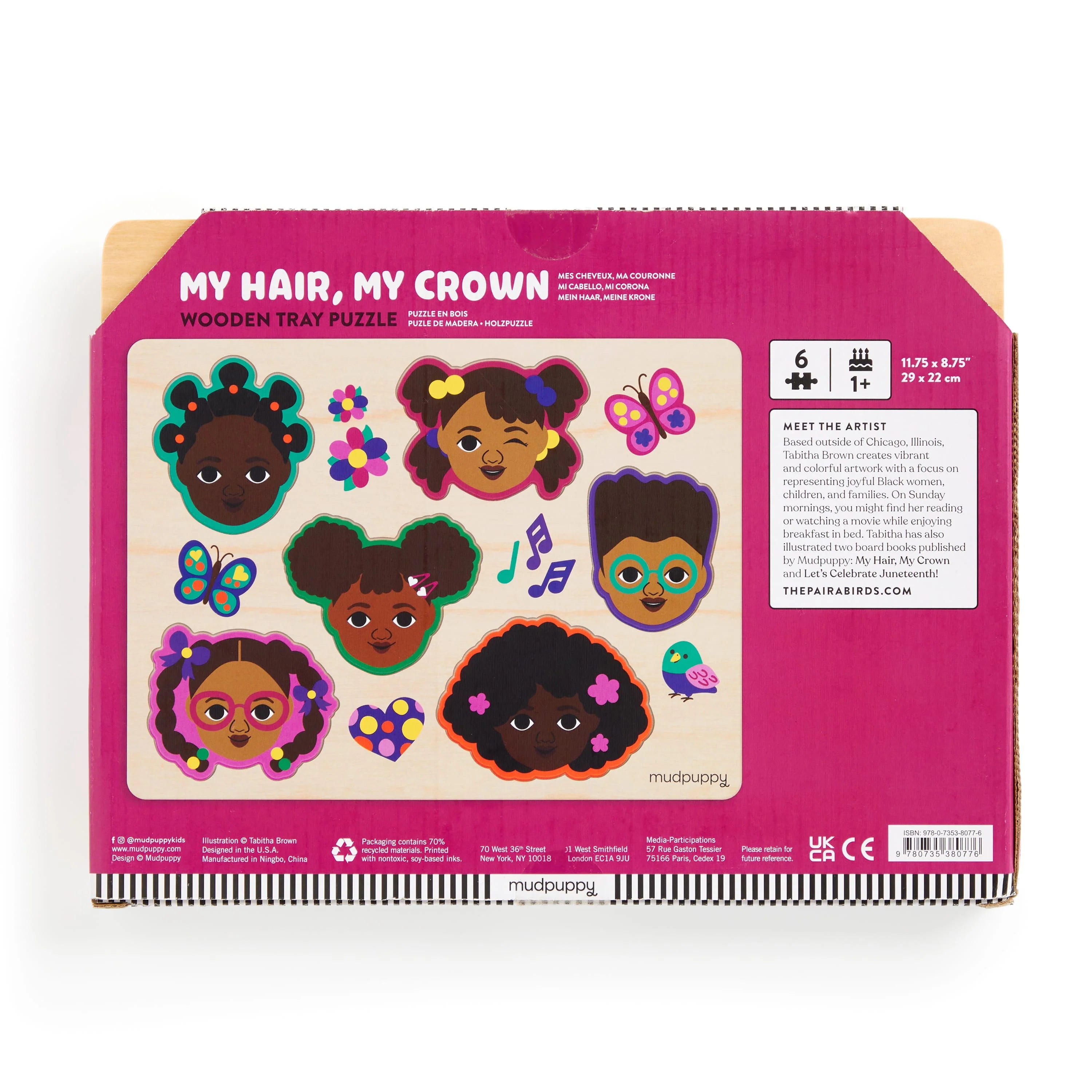 My Hair, My Crown Wooden Tray Puzzle