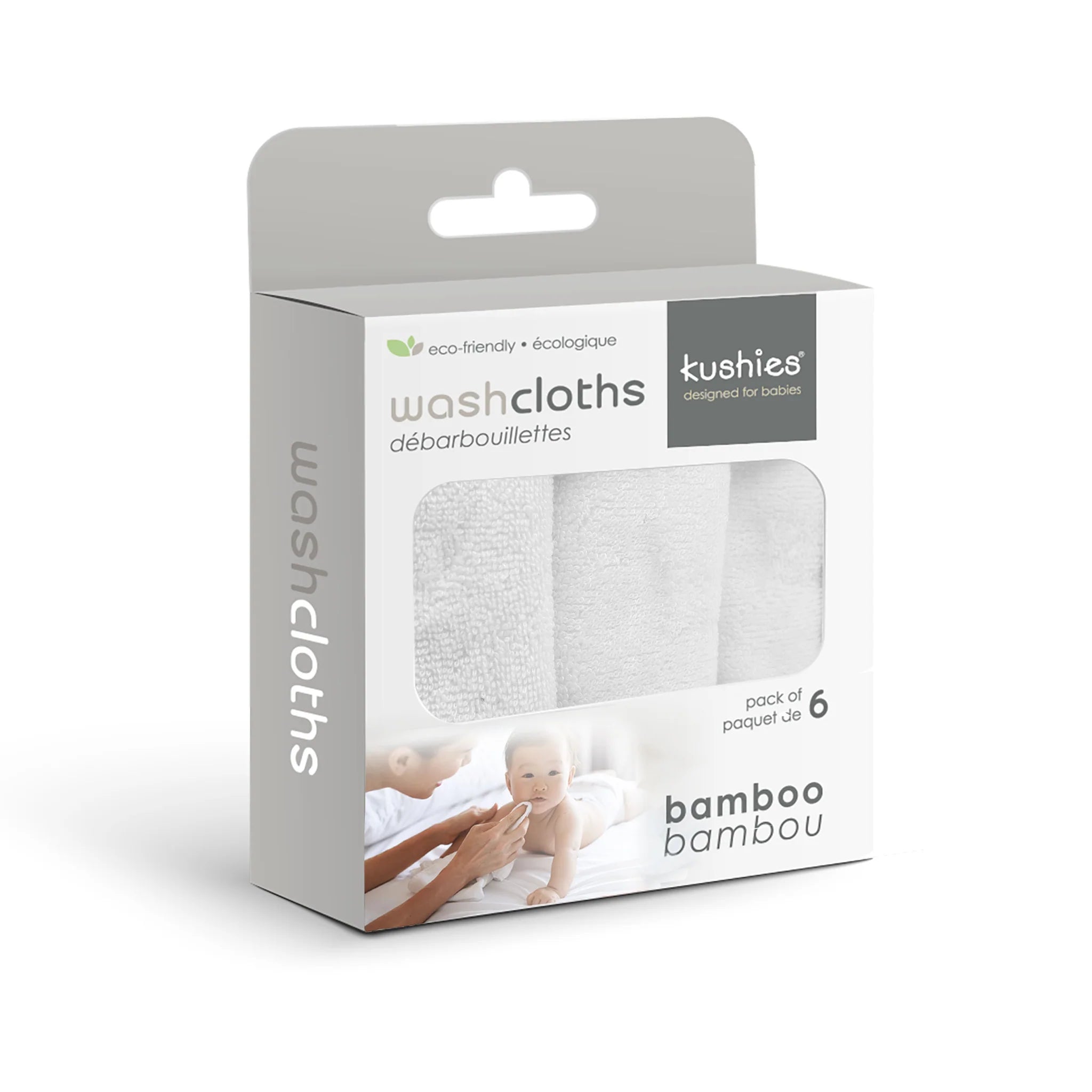 Washcloths Bamboo 6pk
