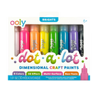Dot-a-Lot 3D Dimensional Craft Paint - Brights - Set of 8