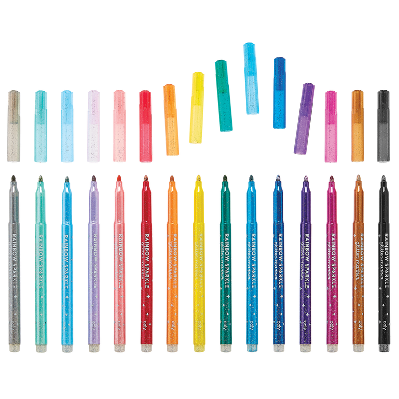 Rainbow Sparkle: Glitter Markers