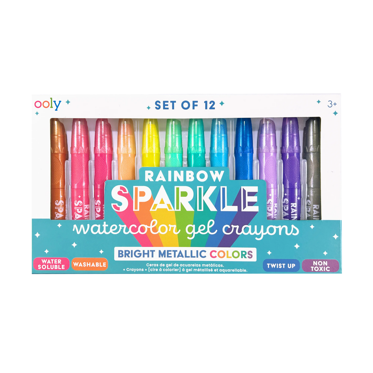 Rainbow Sparkle: Watercolor Gel Crayons