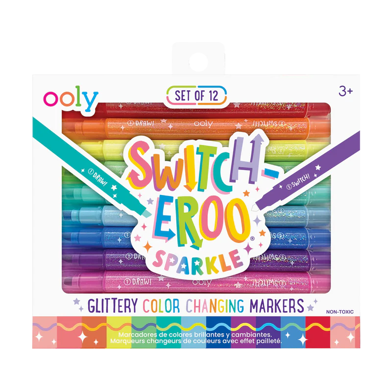 Switch-eroo!: Sparkle Glittery Color-Changing Markers