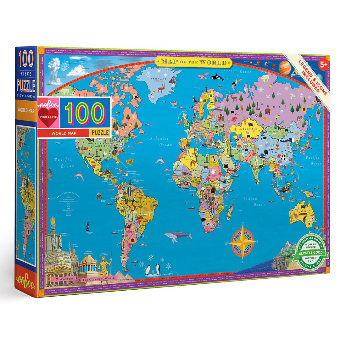 World Map 100pc Puzzle
