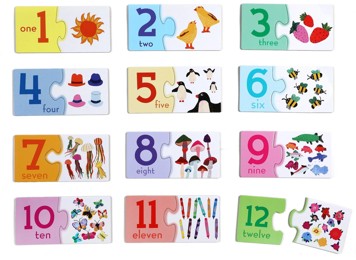 Numbers 12 Puzzle Pairs