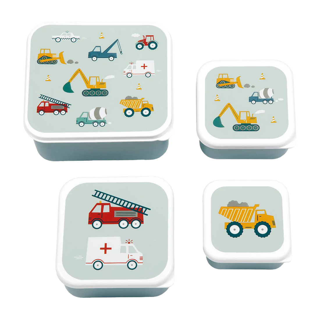 Vehicles - Lunch & Snack Box Set