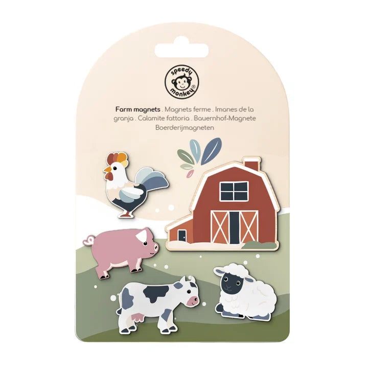 Wooden Magnets - Farm