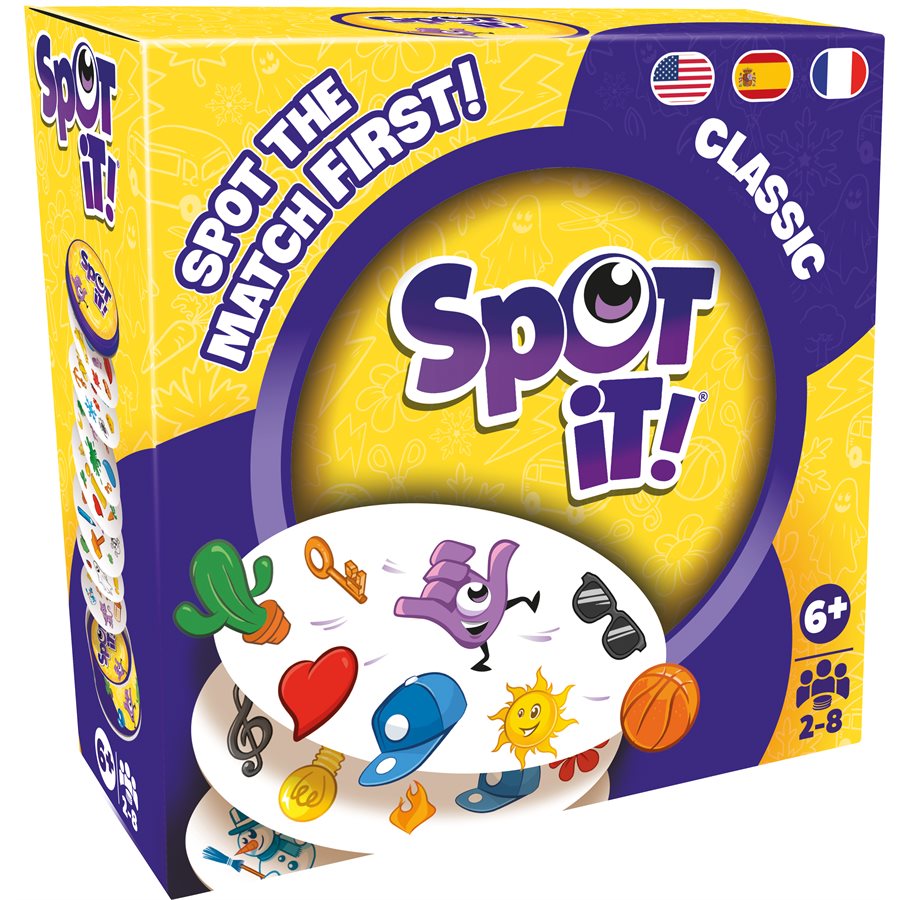 Spot It! Classic – Eco Box Edition (Multilingual) – Fast-Paced Matching Game